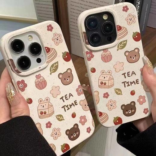 小吃壳promax小麦大孔14苹果1615pro13 15小狗适用软壳插画 卡通 商品图0