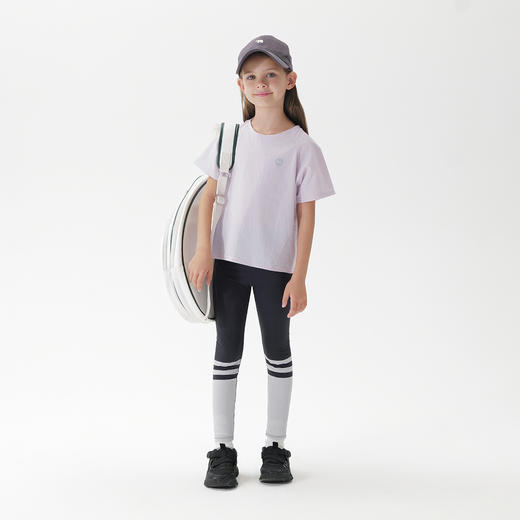 马克珍妮男女童微孔透气超轻运动短袖T恤儿童上衣夏装新款240791 商品图2