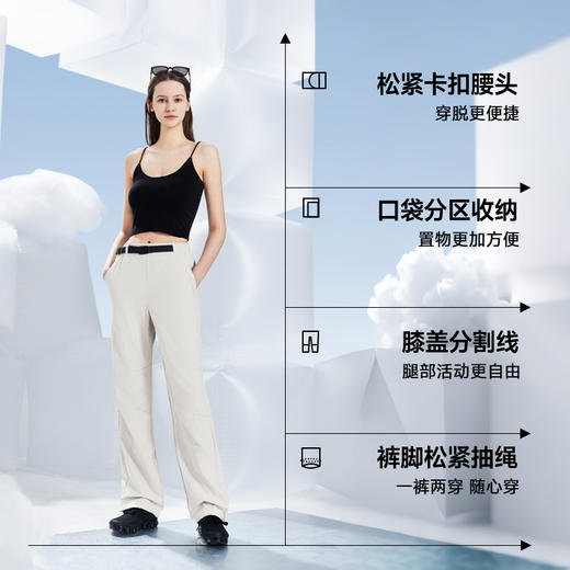 素湃云感休闲裤男女户外凉逸云壳裤C3522 商品图1