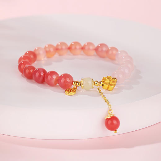 金六福吉祥桃之夭夭手串SLJS71079★ 商品图3