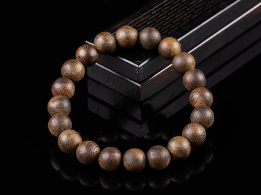 XY0018天然沉香佛珠单圈手串10.3mm 商品图0