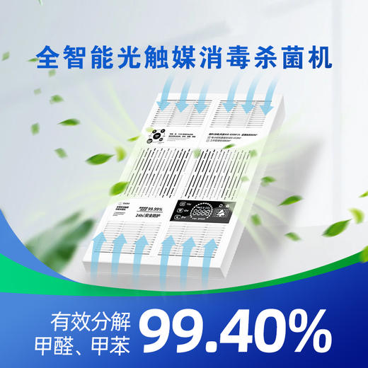 全智能光触媒消毒杀菌机除甲醇除菌除异味除冠状病照明消杀一体化 商品图0