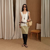 NUTH 大U领度假感半透镂空中长款工字背心罩衫 米白色 商品缩略图5