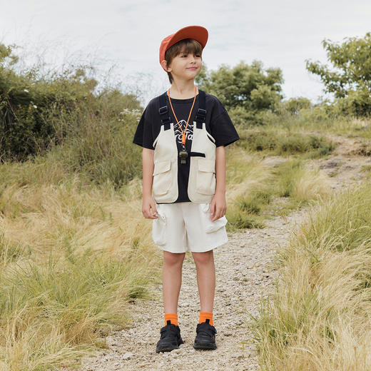 马克珍妮男童城市户外机能风工装马甲儿童上衣2024春装新款240252 商品图1