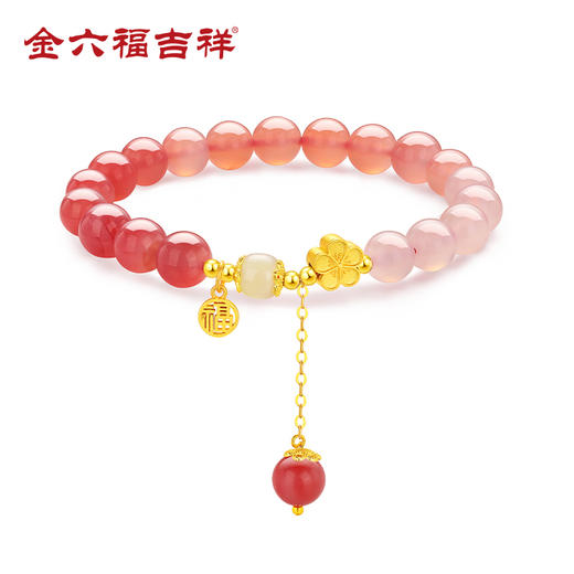 金六福吉祥桃之夭夭手串SLJS71079★ 商品图0