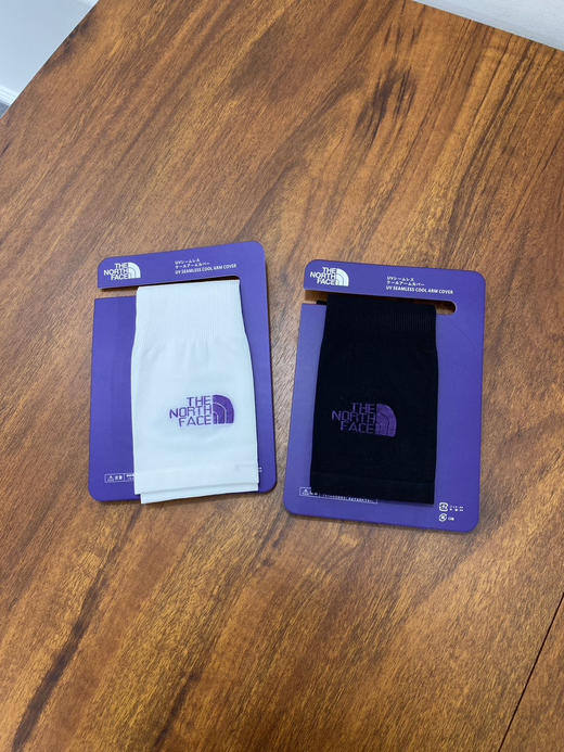 日本限定 正品北面紫标 春夏季 防晒冰袖，黑白两色 商品图0