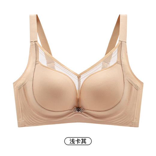 【高侧收聚拢】I'd爱帝一体式无痕定型按摩文胸网纱薄杯 商品图7