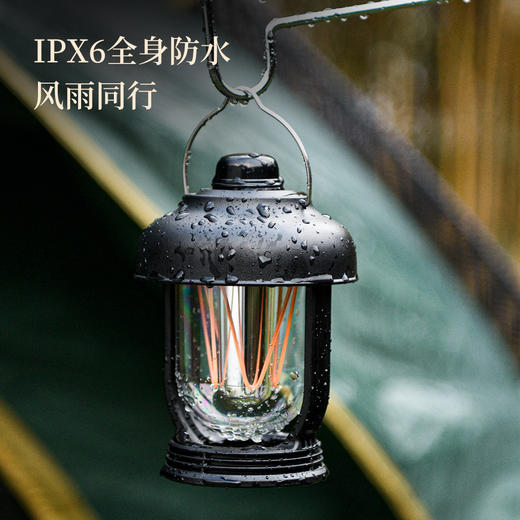 【户外露营气氛灯】防水照明多功能便携式可悬挂复古野营灯帐篷露营灯。ry 商品图2
