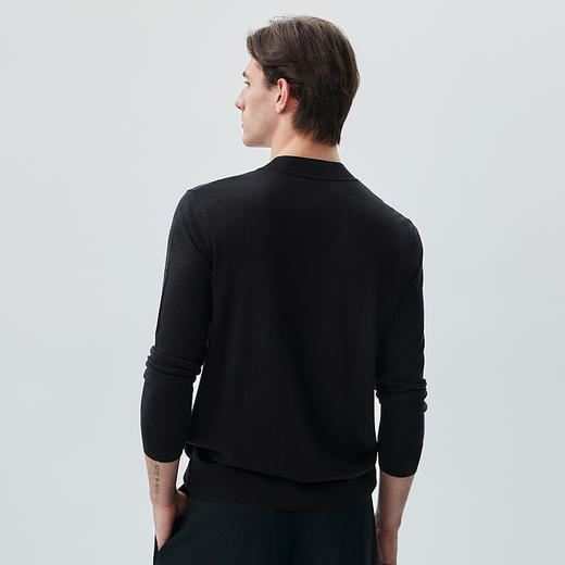 棉仓362801012-丝光羊毛半高领长袖T 商品图2