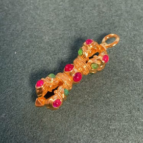 玛瑙金刚杵吊坠