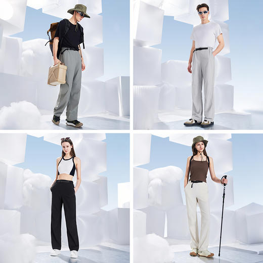 素湃云感休闲裤男女户外凉逸云壳裤C3522 商品图4