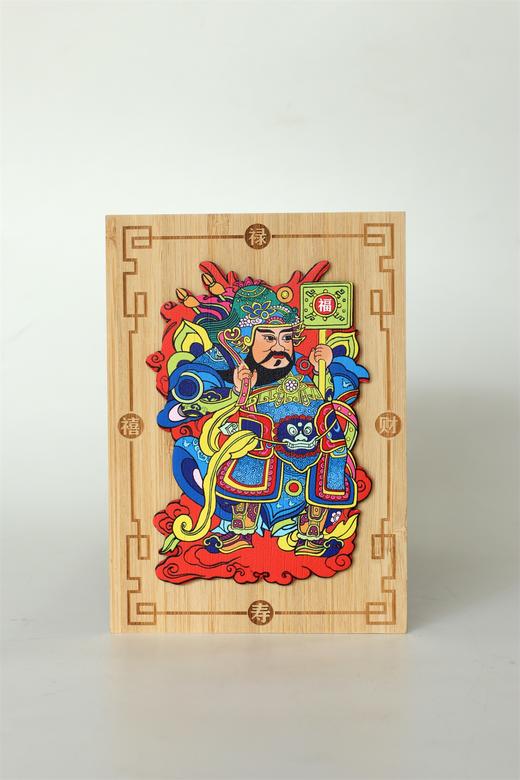 门神°竹制彩印明信片 商品图1