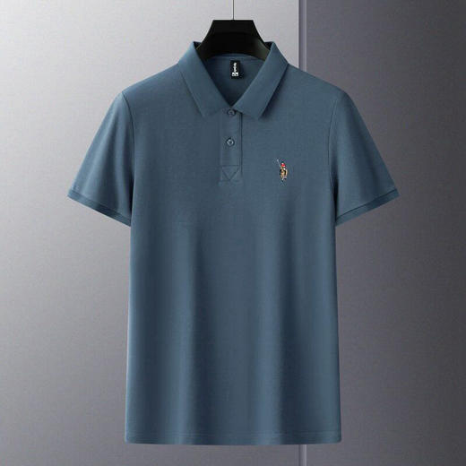 男装夏季新款polo衫上衣男士大码休闲男装短袖T恤纯色t恤衫    PSL-8393 商品图2