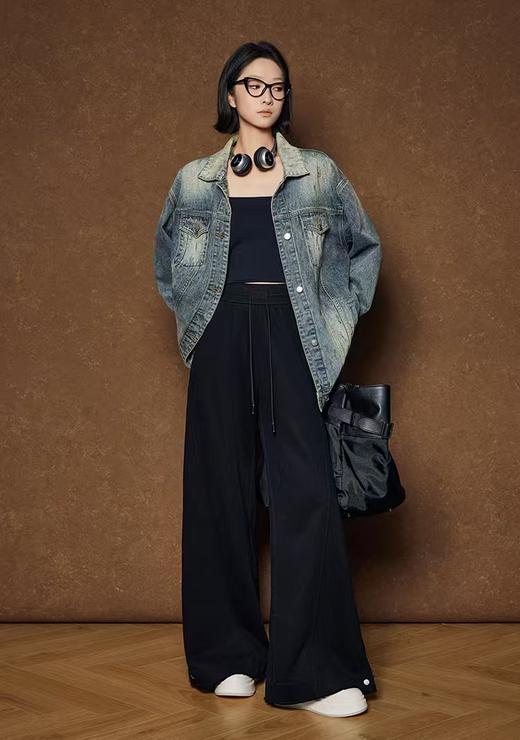 美洋同款高光继承者磨毛做旧牛仔外套 商品图4