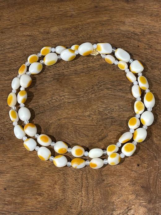 籽料金黄沁白玉随形珠项链，顺丰包邮 商品图4