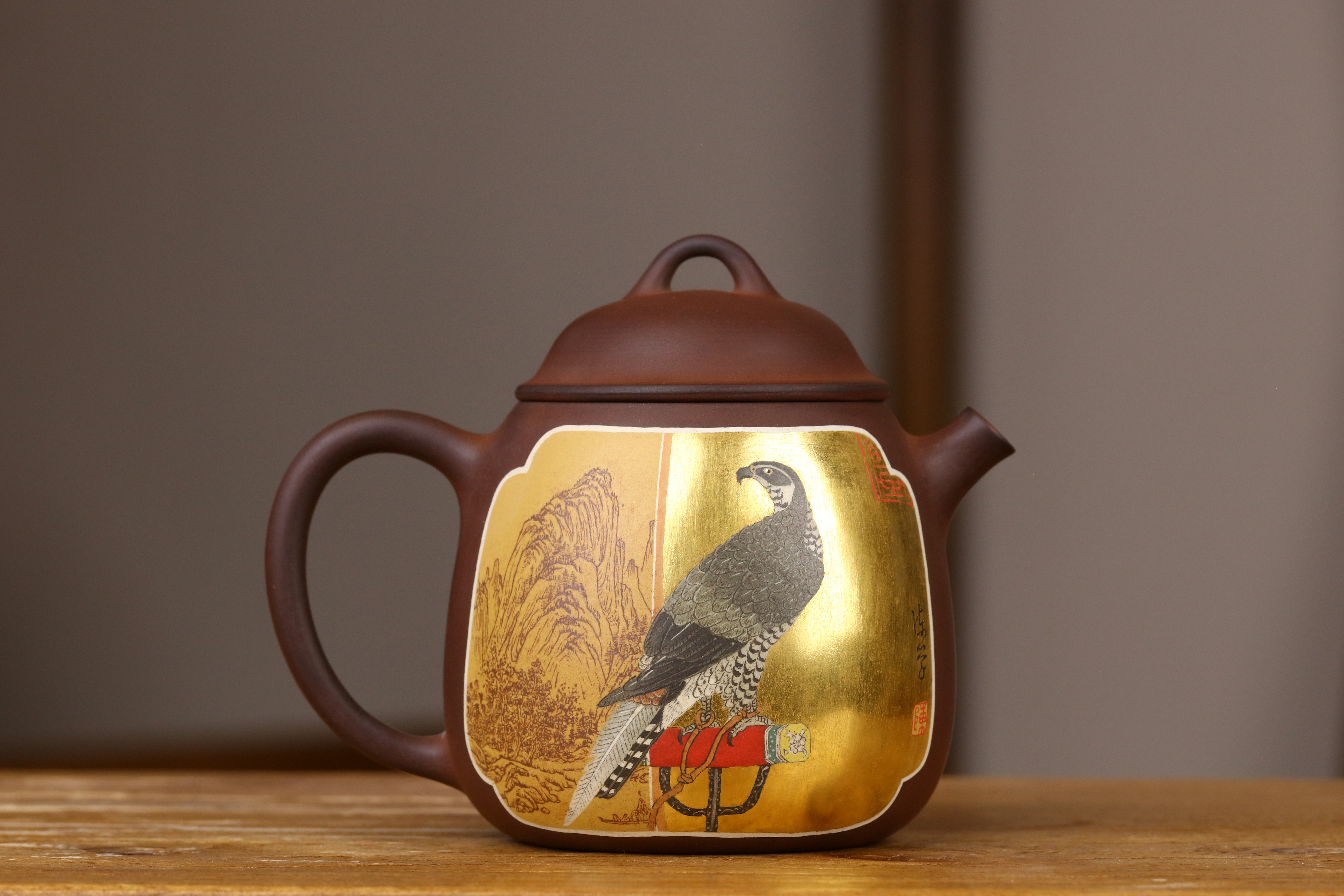 云南建水紫陶纯手工名家制作陈学壶