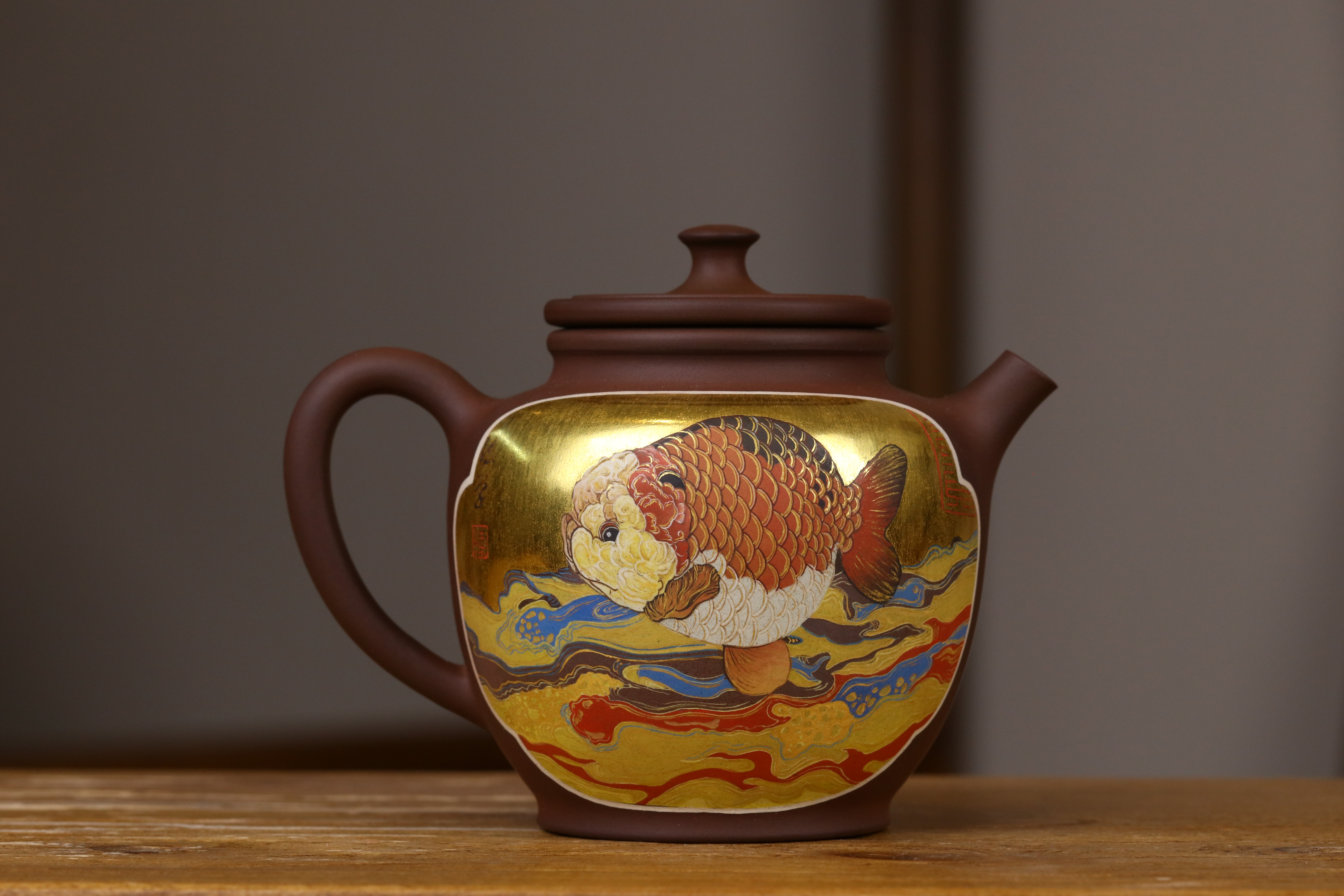 云南建水紫陶纯手工名家制作陈学壶