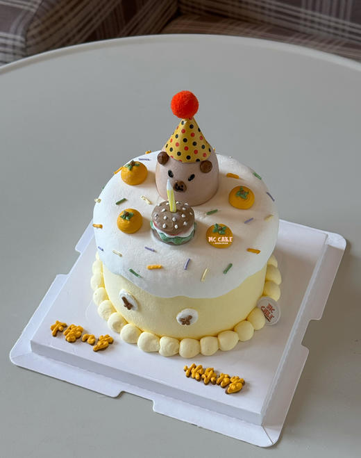 卡皮巴拉立体头像手绘蛋糕 商品图2