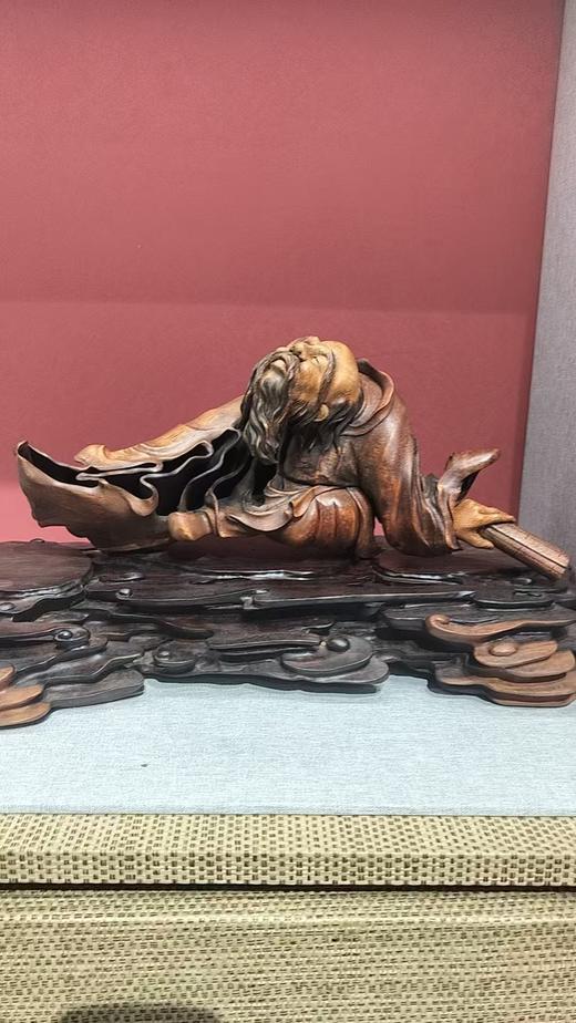 老子竹根雕摆件 商品图0