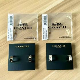 3.8女神节  2025新春爆款 正品订单，代购699元！  Coach/蔻驰 签名珐琅 Rondell 耳钉