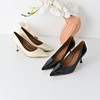 经典鲨2025年春季新品优雅尖头裸色一脚蹬气质细高跟鞋子女KW198-517011 商品缩略图1