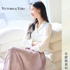 VICTORIA&VERA春季“云艾诺丝”系列亲肤舒适仿醋酸胸口立体花绑带肌理衬衫 商品缩略图0
