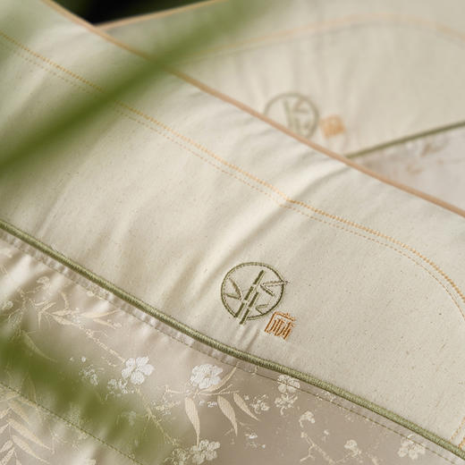 自然醒国风棉麻舒适枕全棉中式竹子枕头护颈椎助睡眠健康枕芯头亚麻枕芯XK 商品图12