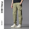 PINLI品立2025春夏新款拉链束脚工装裤男士机能风潮牌休闲长裤子GD251217108 商品缩略图0
