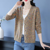 CC-XMY-7096小个子针织外套女士2025春秋季新款洋气开衫宽松V领上衣 商品缩略图0