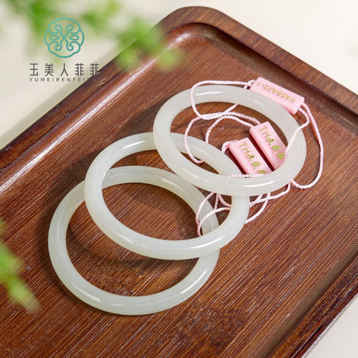 和田玉手镯-和田玉圆条手镯 商品图0