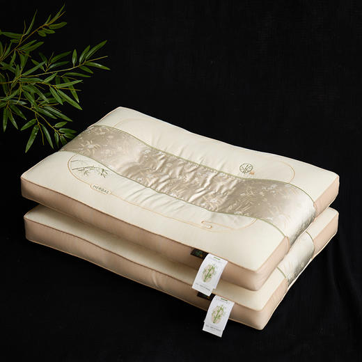 自然醒国风棉麻舒适枕全棉中式竹子枕头护颈椎助睡眠健康枕芯头亚麻枕芯XK 商品图5