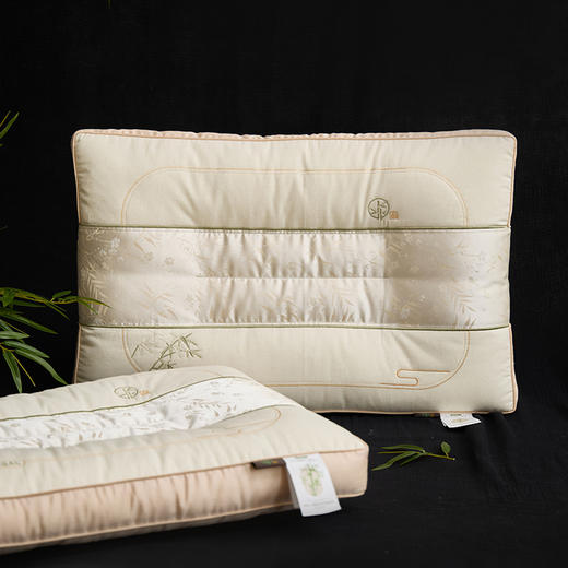 自然醒国风棉麻舒适枕全棉中式竹子枕头护颈椎助睡眠健康枕芯头亚麻枕芯XK 商品图10