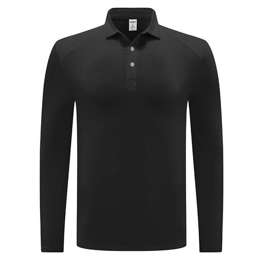 跃牌【PF系列】春秋户外速干T恤男士吸汗透气长袖polo衫运动弹力商务休闲上衣61192 商品图3