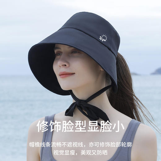 【大帽檐防晒帽】2025防紫外线太阳帽 夏季户外运动逛街骑行出游帽子 商品图1