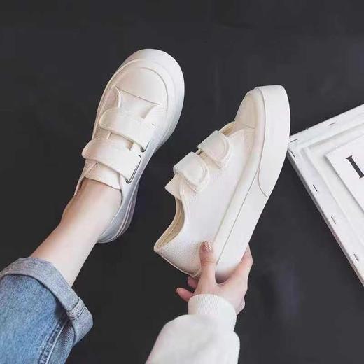 【HF】无忧购“特惠福利”日系百搭魔术贴厚底大头学生帆布鞋女66-118/66-695(截单后7天发货) 商品图2