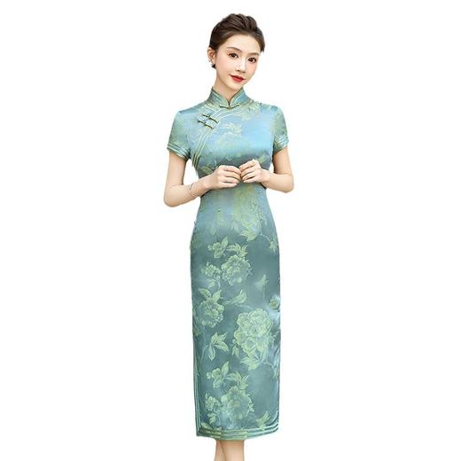 新款真丝提花旗袍年轻款高端WXG 商品图4