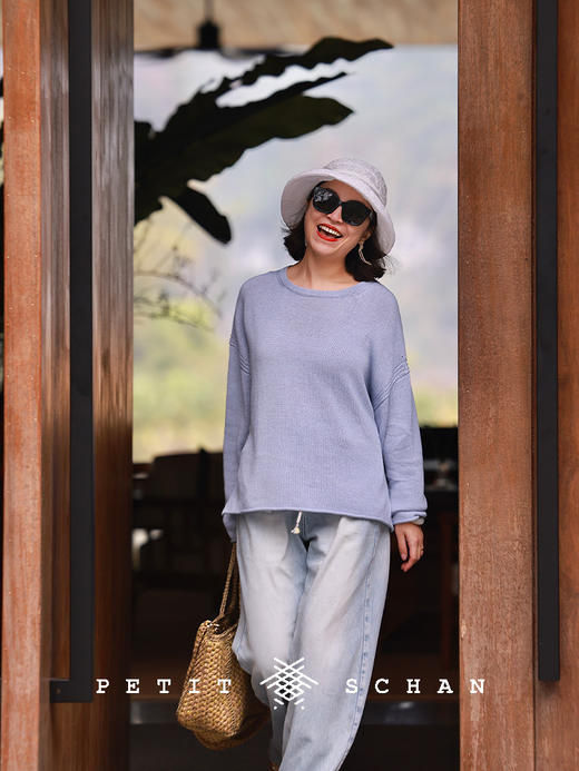 PETIT SCHAN小闪 CLO#741 Paper clothes 纸衣 日本进口和纸纱卷边针织衫 商品图1