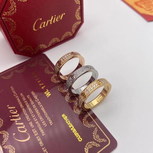 D030245love系列万年青窄式两排钻满天星戒指 商品图0