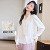 VICTORIA&VERA春季“云艾诺丝”系列亲肤舒适仿醋酸胸口立体花绑带肌理衬衫 商品缩略图1