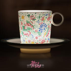 【万花呈瑞 盛世升平】繁花冰种玉瓷咖啡杯