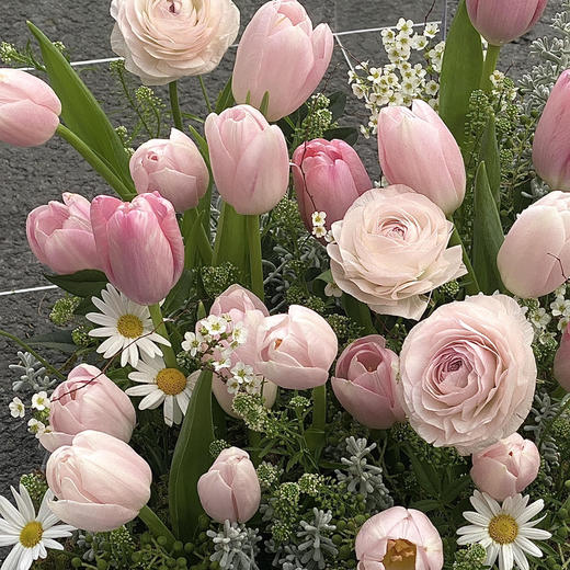 《春和景明》粉色郁金香透视花盒 商品图1