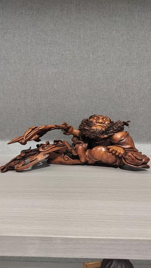 钟馗竹根雕摆件40*12*8.5cm 商品图0