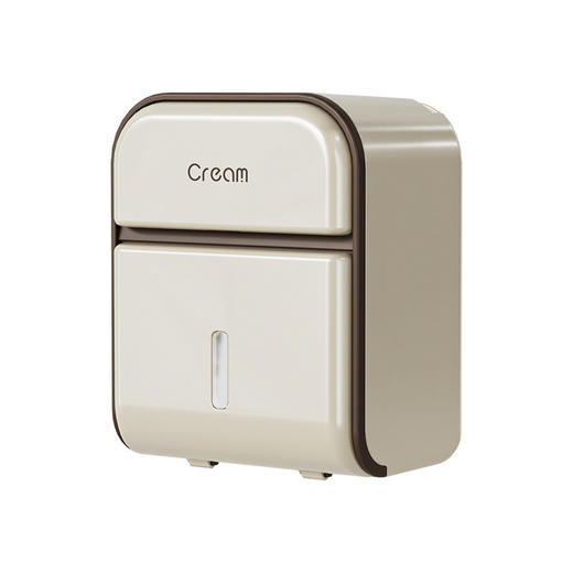 【奶油风纸巾盒】壁挂式高级卫生间大容量纸巾盒 防水免打孔高档擦手厕纸盒 商品图4