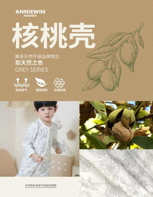 ANNIEWIN棉绿香格里【有机彩棉】繁花连体衣（66、73、80、90尺码可选） 商品图1