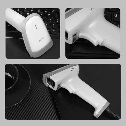 【得力14880S升级款条码扫描枪】镇店神器！智能高速解码扫码枪、稳定扫码、多种识别，舒适握感。快递单条形码扫描仪；物流仓储必备，如鱼得水；支持多种条码识别！ 商品图3