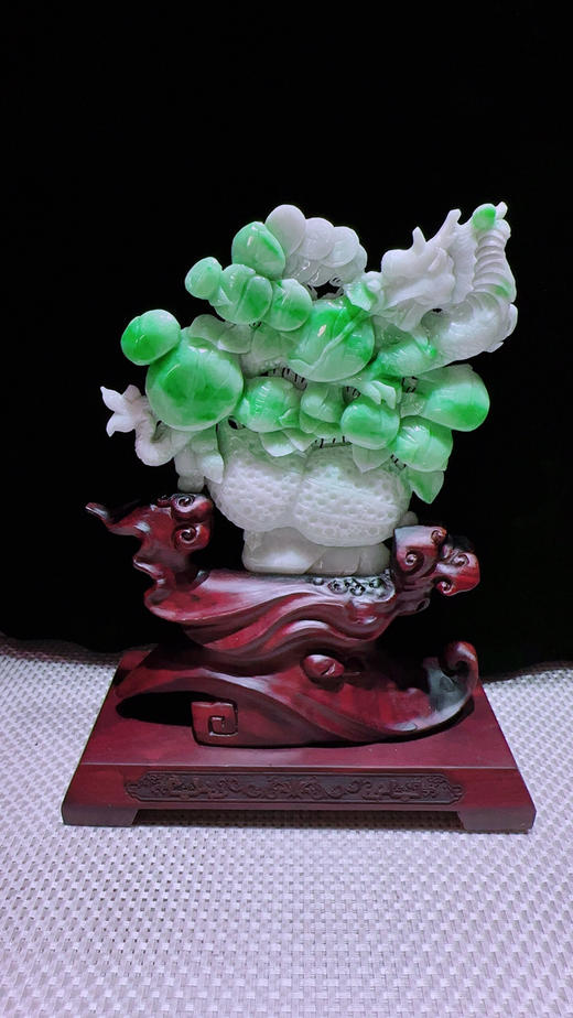 620885翡翠摆件【生意兴隆】 商品图3