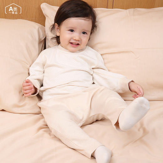 ANNIEWIN棉绿香格里【有机彩棉】棕色波点上衣（73、80尺码可选） 商品图1