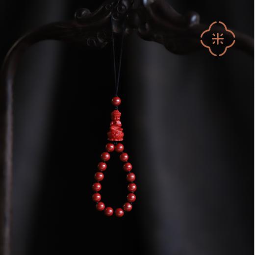 米马饰物 90%含量以上 紫金砂宝宝佛朱砂手机指环 暖一暖人家的寒 商品图4