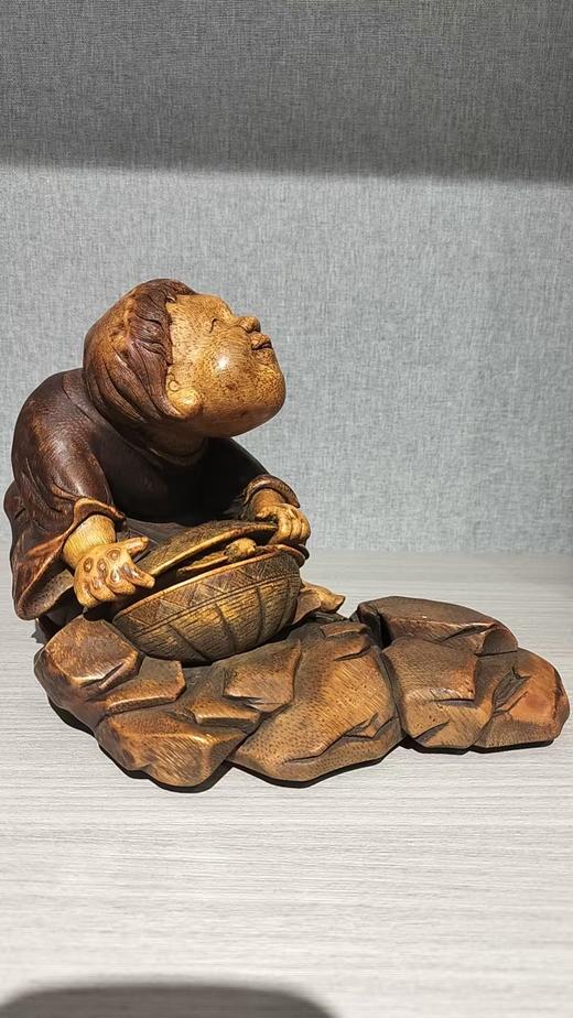 和合竹根雕摆件 商品图0