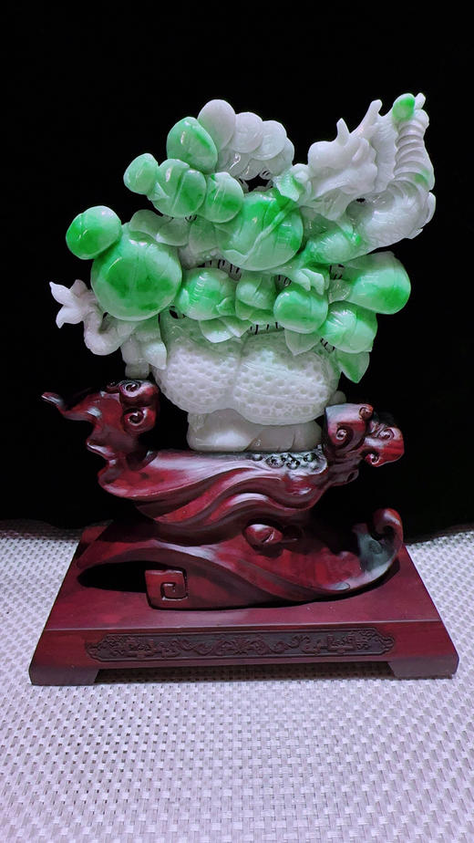 620885翡翠摆件【生意兴隆】 商品图5